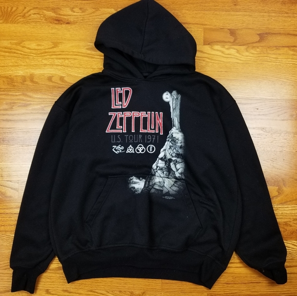 Vintage Other - Led Zeppelin Hermit Black 1971 Hoodie Sweatshirt